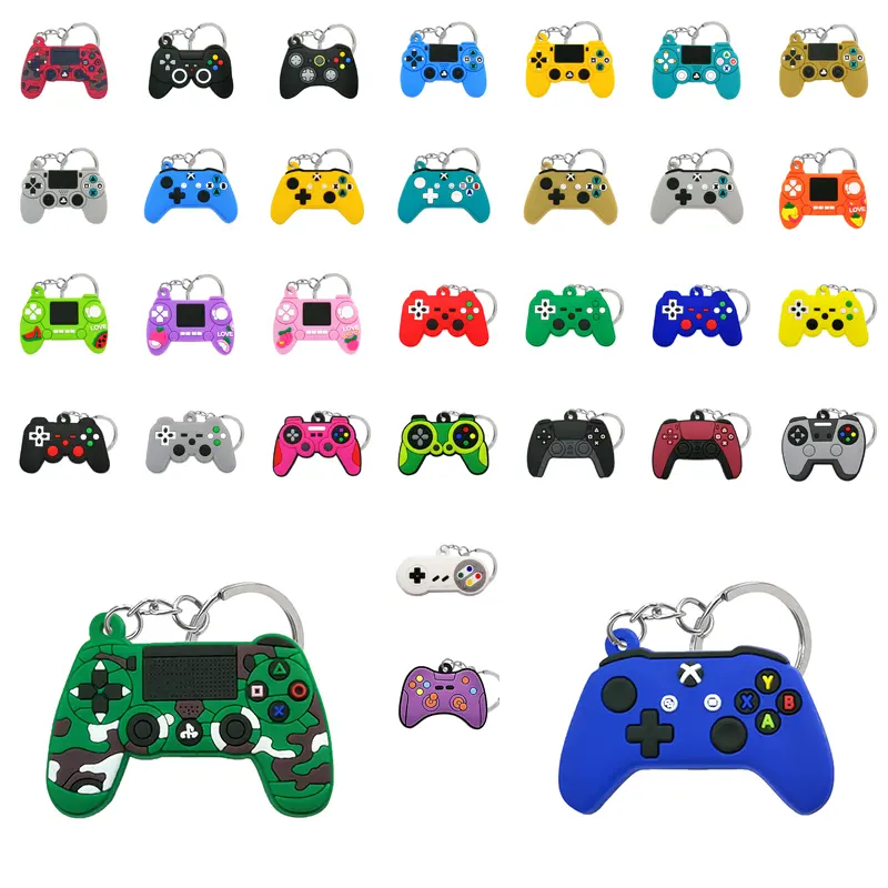 سلسلة مفاتيح GamePad 11 ، سلاسل مفاتيح سحرية على شكل شخصيات كرتونية، حامل مفاتيح لطيف، مناسب لحقيبة الأطفال، بتصميم مخصص للبيع بالجملة