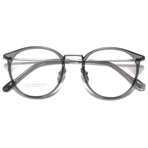 Monture <span class=keywords><strong>de</strong></span> lunettes optiques en titane ultra-léger transparent à la mode monture <span class=keywords><strong>de</strong></span> lunettes artistique unisexe <span class=keywords><strong>de</strong></span> haute qualité à grand cadre - Product Image 5