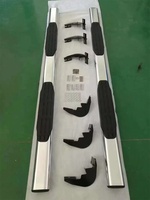 Seuil de barre de marchepied latéral en aluminium noir argenté pour Dodge RAM