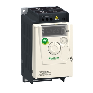 ATV12H018F1Maquina simple sin filtro CEM Variador de velocidad S-chneider monofasico ATV12 0.18kW 0.25hp 100..120V 1ph - Product Image 1