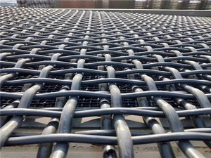 Lỗ vuông dây xoăn lưới thép đen mangan dệt lưới cho khai thác mỏ & nuôi trồng thủy sản hàn & uốn có khả năng tùy chỉnh - Product Image 5