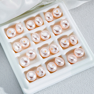 Perlas Sueltas de Color Rosa al por Mayor de Alta Calidad, Perlas de Imitación ABS Semitaladradas para Fabricación de Joyería, Accesorios de Bricolaje - Product Image 2