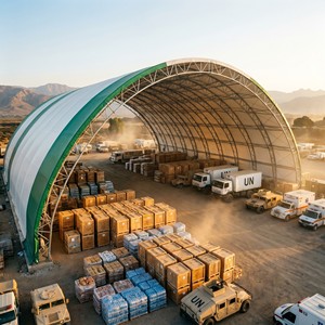 Structure de hangar en tissu <span class=keywords><strong>pour</strong></span> stockage, alternative économique aux abris à poteaux, abri <span class=keywords><strong>pour</strong></span> foin agricole couvert, ventilation ronde, acier galvanisé robuste - Product Image 2