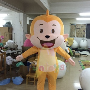Funtoys Big Head Monkey Fancy Dress Adulto Animal <span class=keywords><strong>de</strong></span> dibujos animados Cosplay Mascot Costume Animal Carnival - Product Image 1