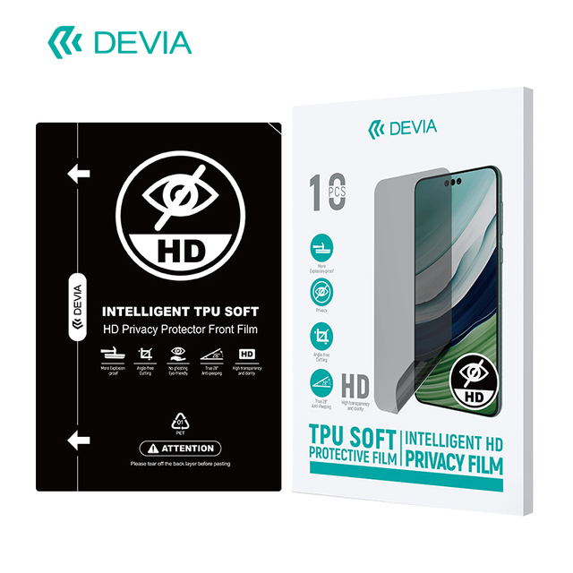 Intelligent TPU 2.5D Soft 10pcs HD Privacy Protector Front Film for Mobile Phone & Camera/GPS Use