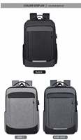 Sac à dos pour ordinateur portable OMASKA en nylon, 17 pouces, avec port de chargement USB, idéal pour le bureau et la mode