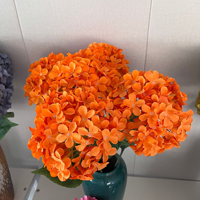 T-SF016 Fournisseur d'usine en gros, fleurs artificielles d'hortensia réalistes multicolores à tige unique, fleurs décoratives en soie