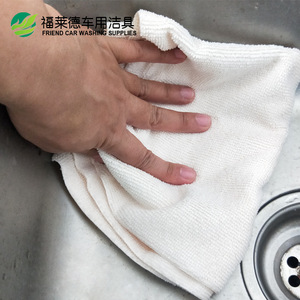 <b>Microfiber</b> Kitchen <b>Towel</b> 30x40 Cm White Rectangle Absorbent Cleaning Cloth For Dishwashing - Product Image 3