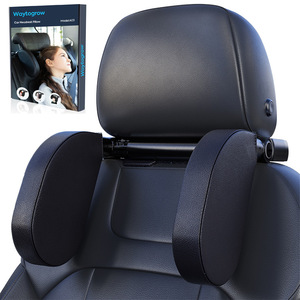 Support de téléphone et désodorisant <span class=keywords><strong>pour</strong></span> siège <span class=keywords><strong>auto</strong></span>, fixation appuie-tête, support latéral en U <span class=keywords><strong>pour</strong></span> enfants, coussin en mousse à mémoire de forme et cuir PVC - Product Image 1