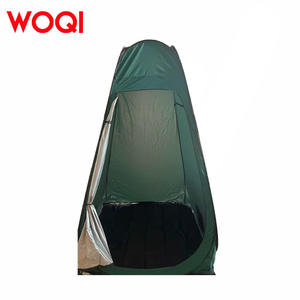 Tente de douche portable Woqi pour le camping, 120x120x190 cm, vert foncé, simple couche, imperméable, installation instantanée, abri d'extérieur pour l'intimité - Product Image 1