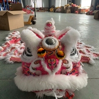 Lanterne Dragon de 5000 ans, tête en laine lumineuse télécommandée pour la danse du lion souriant, idéale pour le sport et le divertissement