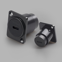 Adaptateur USB 3.1 Type C Femelle-Femelle à Montage sur Panneau, Coupleur de Passage Type D pour Châssis, pour Audio, Vidéo, Réseau, Industriel