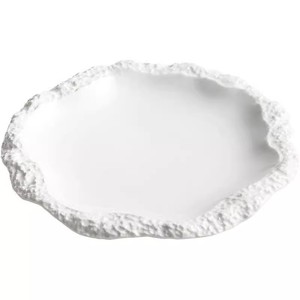 Assiette à dîner de luxe moderne, assiette plate en céramique pour la maison, assiette moderne, assiette à grain de pierre - Product Image 5