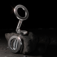 Support magnétique en alliage d'aluminium pour ordinateur portable et support de voiture Caractéristique pliable et pratique pour les appareils mobiles