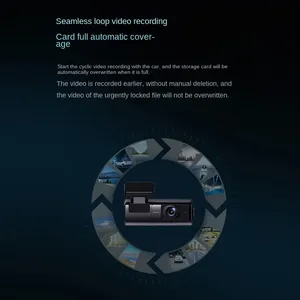 1K Wifi Kép Dash Cam real1080p Full HD 1.5 inch ống kính ghi âm xe <span class=keywords><strong>DVR</strong></span> Dashcam máy ảnh - Product Image 3