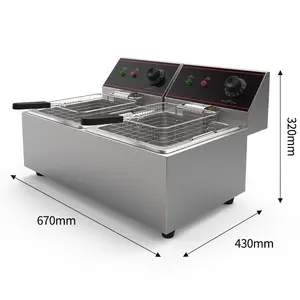 Use electric deep basket chicken commercial kitchen home donut food ventless fryer Machine For Sale