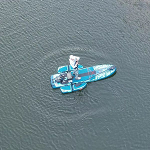 Rafting en eau vive en plein air, pêche, kayak <span class=keywords><strong>gonflable</strong></span> pliable, pagaie, SUP, deux plateformes flottantes, capacité de charge de 200 kg, eau - Product Image 6