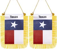 Drapeau américain à suspendre à la fenêtre, mini drapeau de l'État de Hawaï avec poteau, pompon et ventouse pour décoration de rétroviseur