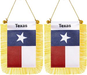 <span class=keywords><strong>Drapeau</strong></span> américain à suspendre à la fenêtre, mini <span class=keywords><strong>drapeau</strong></span> de l'État de Hawaï avec poteau, pompon et ventouse pour décoration de rétroviseur - Product Image 3