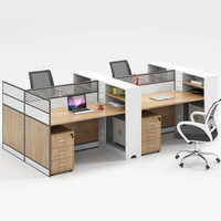 Escritorios de Oficina Comerciales Modernos, Ajustables y Duraderos, Estaciones de Trabajo para Personal, Cubículos de Madera para Call Center