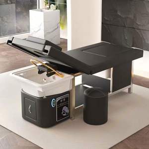 Muebles de salón Tratamiento del cabello Cama Cabeza japonesa Equipo de <span class=keywords><strong>spa</strong></span> Cama negra y <span class=keywords><strong>spa</strong></span> para pies - Product Image 1