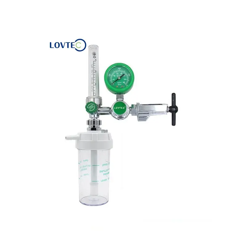 LOVTEC medical oxigen riduttore CGA870 regolatore di ossigeno misuratore di portata di ossigeno con umidificatore