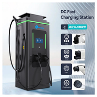 Station de recharge DC pour véhicules électriques 160 kW, double connecteur, montage au sol extérieur, chargeur NEV