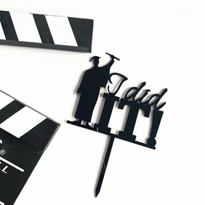 ป้ายตกแต่งเค้กอะคริลิคสีทองเงิน รุ่น 2021 แสดงความยินดีกับบัณฑิต สำหรับตกแต่งเค้ก อุปกรณ์จัดงานเลี้ยง ฉันทำได้แล้ว - Product Image 6