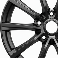 Ruedas de coche de carreras personalizadas forjadas de 5 radios en aleación, color negro satinado y gris plomo para Mazda CX-5 y Tesla Model Y