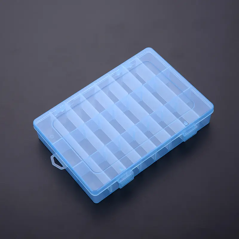Wholesale 24 36 Grids Clear Plastic Organizer Box Storage Container Jewelry Box with Adjustable Dividers for Beads DIY Crafts