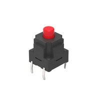 10x10mm thd Interrupteur tactile étanche, RoHS étanche interrupteur électronique, 12v étanche interrupteur tactile avec couvercle en plastique