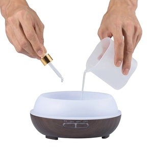 500ml Wooden Aromatherapy <strong>Diffuser</strong> with LED Colour-Changing <strong>Room</strong> <strong>Diffuser</strong> 1-Year Warranty for Household Use Comes in Gift Box - Product Image 4