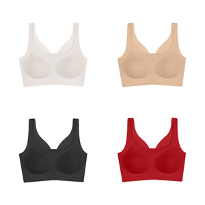<span class=keywords><strong>Soutien</strong></span>-<span class=keywords><strong>gorge</strong></span> sportif sans armatures en nylon pour femme, double face, effet gel, maintien doux, <span class=keywords><strong>push</strong></span>-<span class=keywords><strong>up</strong></span>, bonnet complet, sans coutures, couleur unie - Product Image 1