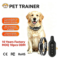 Collar de Adiestramiento para Múltiples Perros, Resistente al Agua IP67, Recargable, Material ABS, Diseño Moderno, Control Remoto, Dispositivo de Adiestramiento para Detener Ladridos