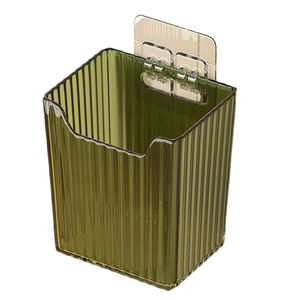 Hanging Spice Storage Basket With Metal Clamps For Kitchen Wall Mount Garlic Ginger Organizer Transparent Container 3061 - Product Image 5