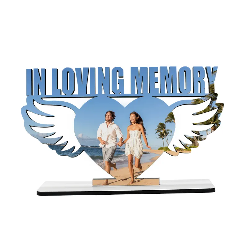 Customized In Loving Memory MDF Panel Sublimation Blank Wooden Photo Frame