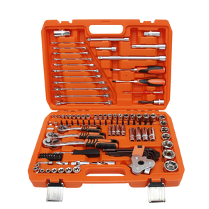 151pcs Chrome Vanadium Steel Ratchet Socket Combination Kit Hard Case Hand Operated Car Motorcycle Repair Tools PG4701A Complete - Product Image 1