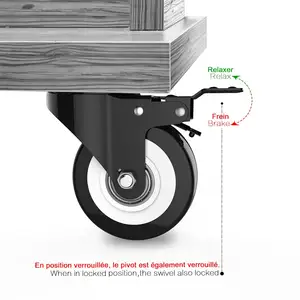VIMA 2 Inch Heavy Duty Casters With Brake Locking Casters With 360 Degree No Noise PVC Wheels Swivel Plate Castors