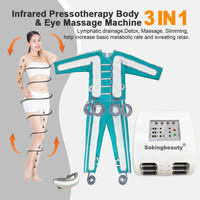 Máquina de Presoterapia de 4 Modos con Entrenamiento Gratuito, Máquina de Drenaje Linfático de Cuerpo Completo para Centros de Bienestar
