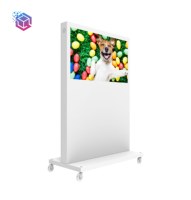 Écran d'affichage numérique LCD 4K haute luminosité de 65,75,86 pouces avec écran tactile intelligent
