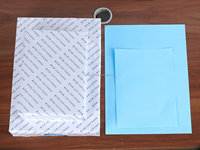 Ensemble de 5 rouleaux de papier traceur bleu mat-épaisseur 80gsm avec noyau de 2 pouces pour les plans de chantier