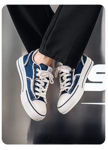 Original canvas men's shoes - 2026 summer new style - breathable thick-soled casual sneakers - men's sports Canvas trendy Shoes - Product Image 2