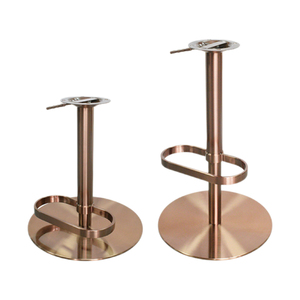 Furniture Parts <strong>Stool</strong> <strong>Legs</strong> Heavy Duty Golden Stainless Steel Bar <strong>Stool</strong> Base With Ellliptical Footrest Ring Bar <strong>Stool</strong> <strong>Legs</strong> - Product Image 1