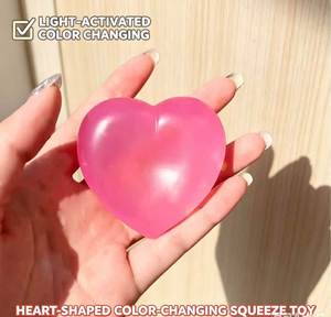 Sensory Kawaii Rabbit Magic Color Changing Strawberry <b>Squishy</b> Fidget Toy Cute <b>Cat</b> Paw Thermochromic Soft Fruit Stress relief - Product Image 6