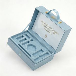 Boîte de maquillage de luxe avec poignée en ruban et boîte rigide - Product Image 4