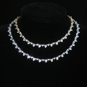 Collana Girocollo Classica alla Moda con Cuore in Zirconia Cubica, Regalo <span class=keywords><strong>di</strong></span> <span class=keywords><strong>San</strong></span> <span class=keywords><strong>Valentino</strong></span> per Fidanzata - Product Image 3