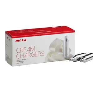 Chargeur de crème MOSA 8.2g 9g Chargeur de crème fouettée Véritable Mosa