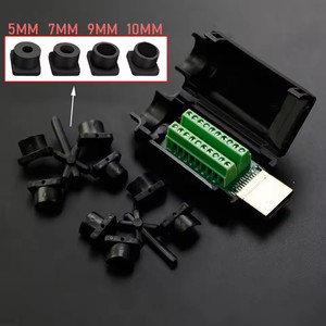 Conector Macho Sin Soldadura Compatible, Conector Sin Soldadura para Reparación de Líneas 4K HD, Conector Macho Sin Soldadura con Cubierta de Metal/Plástico - Product Image 4
