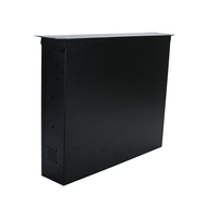 Boîtier de serveur 2U en rack, profilé en alliage d'aluminium personnalisé, boîtier de projet, châssis noir IP54, certifié ISO9001, ODM OEM