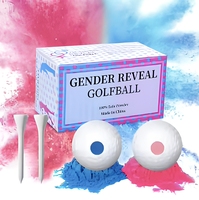 JCAY Ensemble de ballons de golf pour révélation du sexe, décorations en plastique rose et bleu pour bébé garçon ou fille, montage facile, diamètre 4,2 cm